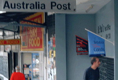 Australia Post. The World on Time. No wait, that's Fedex.
